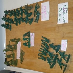 38 Vintage ARMY Men- (Some 1974 Marked)